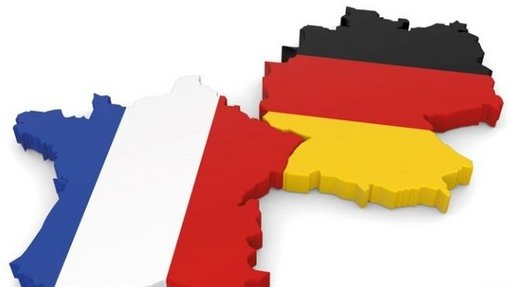 Foto Deutschland-Frankreich- Fahnen
