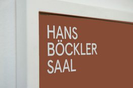 Schild Hans Böckler Saal