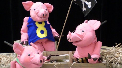 Foto zeigt drei Schweinchen