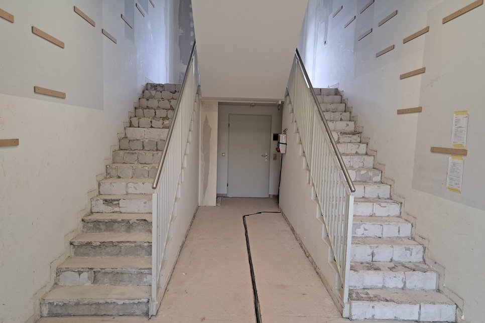 Treppenhaus gereinigt