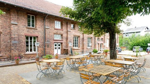 Foto zeigt Biergarten